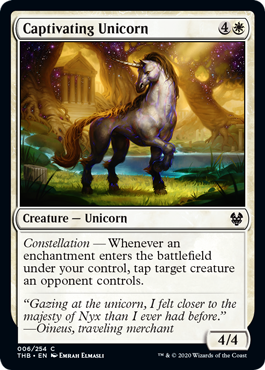 Captivating Unicorn (Theros Beyond Death) Light Play