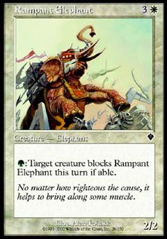 Rampant Elephant (Invasion) Light Play