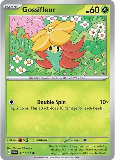 Gossifleur (SV07: Stellar Crown) Light Play Reverse Holofoil