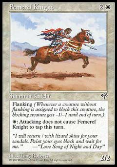 Femeref Knight (Mirage) Light Play