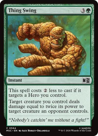 Thing Swing (Commander: Marvel Super Heroes) Light Play
