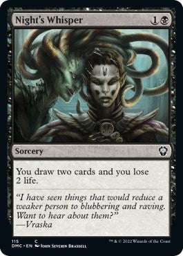 Night's Whisper (Commander: Dominaria United) Light Play