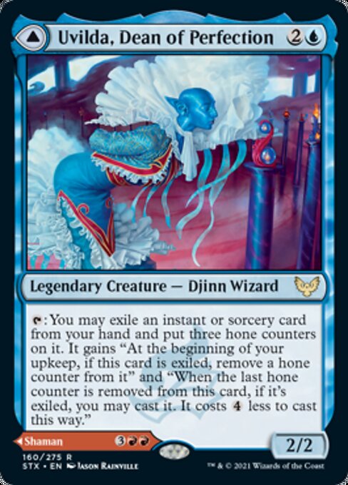 Uvilda, Dean of Perfection / Nassari, Dean of Expression (Strixhaven) Light Play