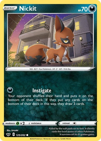 Nickit (SWSH01: Sword & Shield Base Set) Light Play