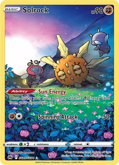 Solrock (Crown Zenith: Galarian Gallery) Near Mint Holofoil