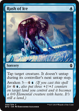 Rush of Ice (Battle for Zendikar) Light Play