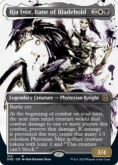 Ria Ivor, Bane of Bladehold (Showcase) (Phyrexia: All Will Be One) Light Play