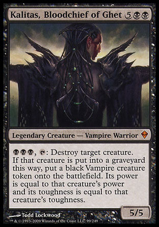 Kalitas, Bloodchief of Ghet (Zendikar) Medium Play