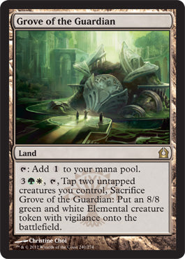 Grove of the Guardian (Return to Ravnica) Light Play