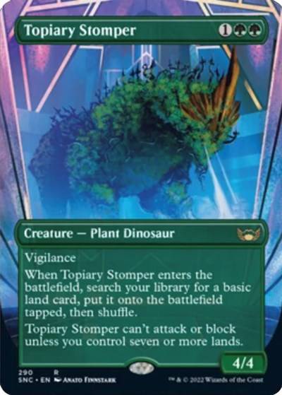 Topiary Stomper (Borderless) (Streets of New Capenna) Light Play