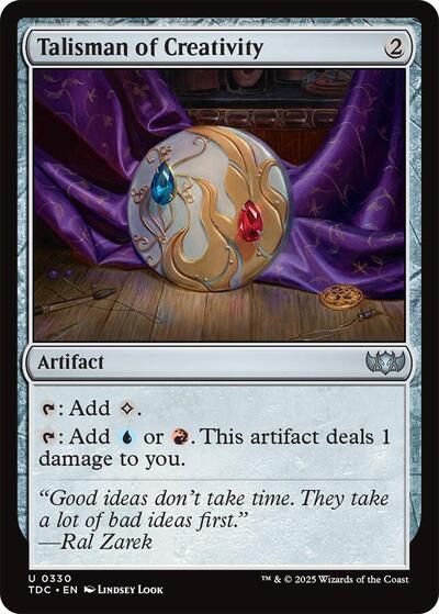 Talisman of Creativity (Commander: Tarkir: Dragonstorm) Light Play