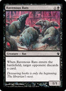 Ravenous Rats (Duel Decks: Izzet vs Golgari) Light Play