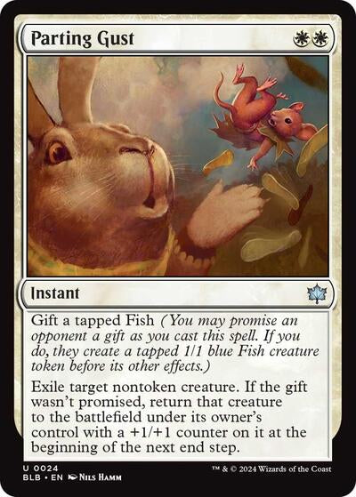 Parting Gust (Bloomburrow) Light Play Foil