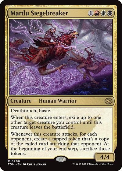 Mardu Siegebreaker (Tarkir: Dragonstorm) Light Play