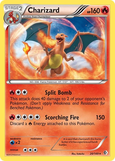 Charizard (Boundaries Crossed) Light Play