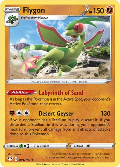 Flygon (SWSH03: Darkness Ablaze) Light Play