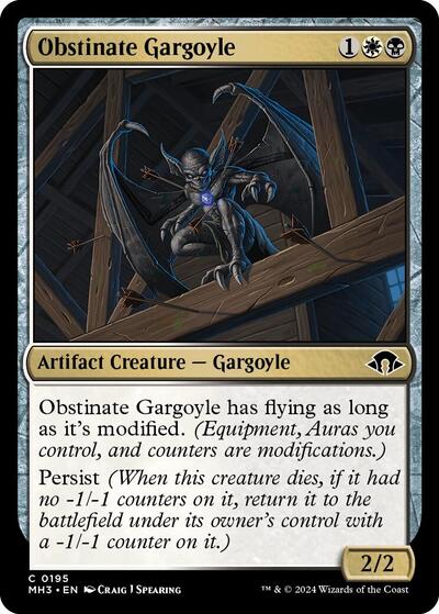 Obstinate Gargoyle (Modern Horizons 3) Medium Play