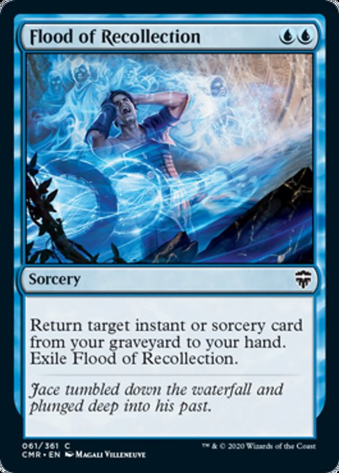 Flood of Recollection (Commander Legends) Light Play