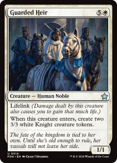 Guarded Heir (Foundations) Light Play Foil