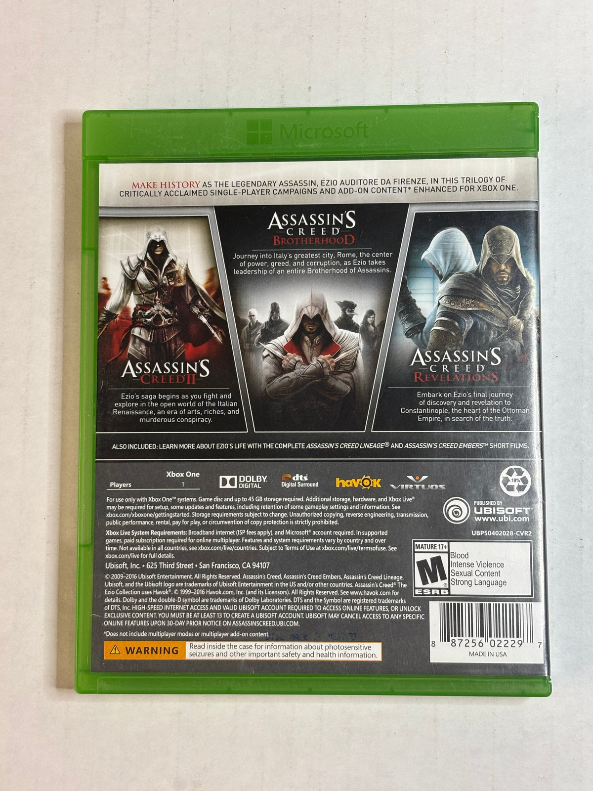 Assassin Creed The Ezio Collection (Xbox Series X/Xbox one)