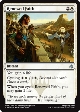 Renewed Faith (Amonkhet) Light Play