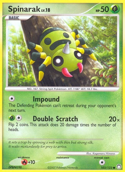 Spinarak (Mysterious Treasures) Light Play
