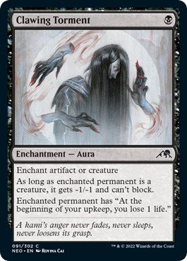 Clawing Torment (Kamigawa: Neon Dynasty) Light Play