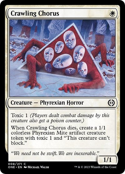 Crawling Chorus (Phyrexia: All Will Be One) Light Play Foil
