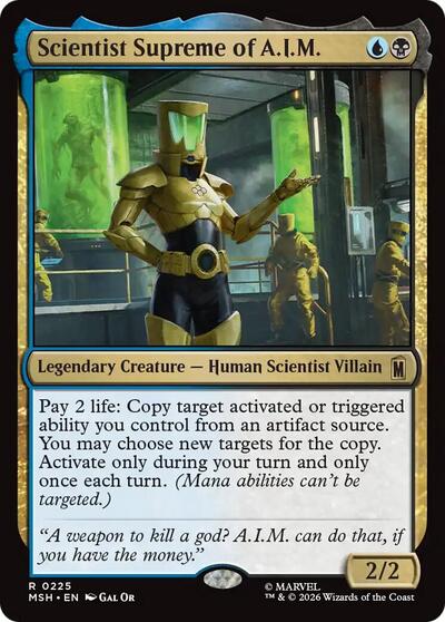 Scientist Supreme of A.I.M. (Marvel Super Heroes) Light Play Foil