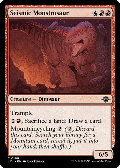 Seismic Monstrosaur (The Lost Caverns of Ixalan) Light Play