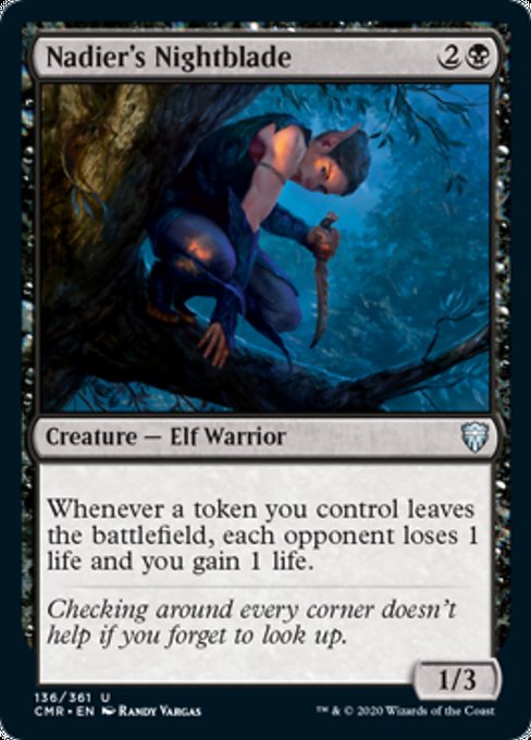Nadier's Nightblade (Commander Legends) Light Play