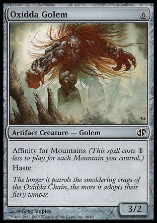 Oxidda Golem (Duel Decks: Jace vs Chandra) Light Play
