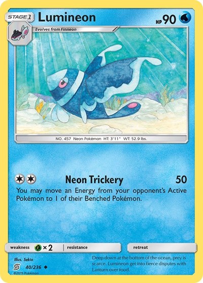 Lumineon (SM - Unified Minds) Medium Play Reverse Holofoil