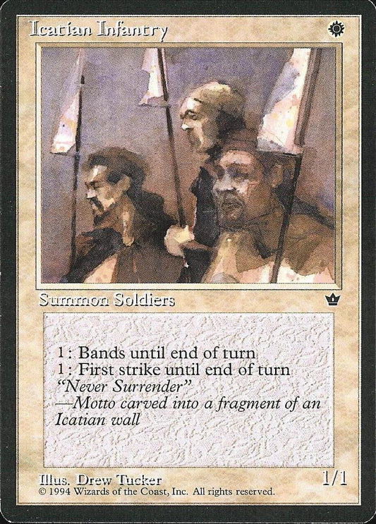 Icatian Infantry (Tucker) (Fallen Empires) Light Play