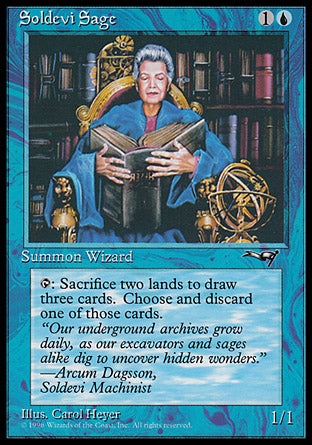 Soldevi Sage (Blue Robe) (Alliances) Light Play