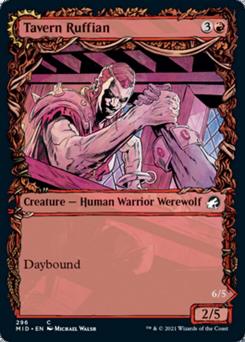 Tavern Ruffian / Tavern Smasher (Showcase) (Innistrad: Midnight Hunt) Light Play