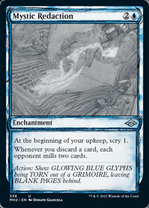 Mystic Redaction (Showcase) (Modern Horizons 2) Light Play
