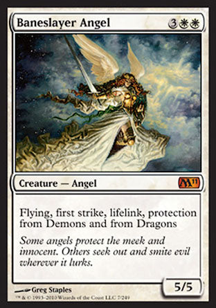 Baneslayer Angel (Magic 2011 Core Set) Light Play