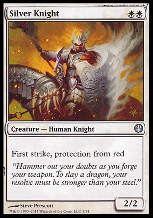 Silver Knight (Duel Decks: Knights vs Dragons) Medium Play