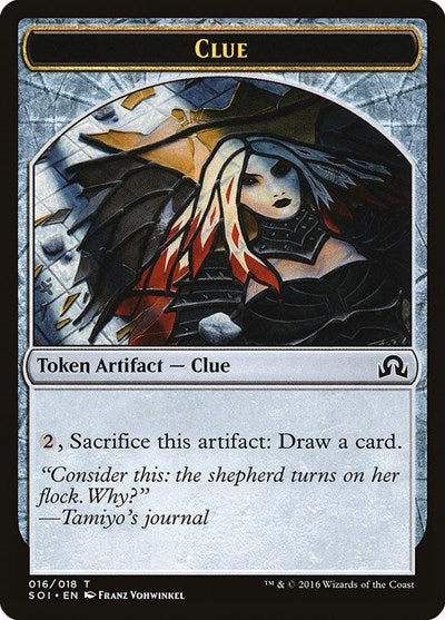 Clue Token (16) (Shadows Over Innistrad) Light Play