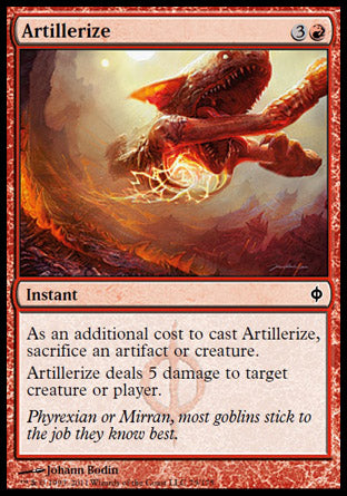 Artillerize (New Phyrexia) Light Play Foil