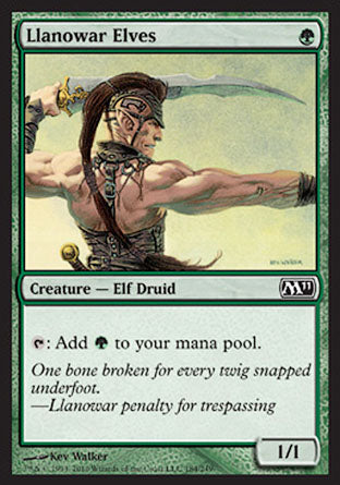 Llanowar Elves (Magic 2011 Core Set) Medium Play