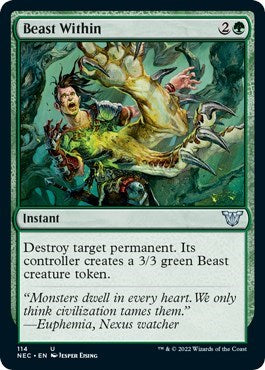 Beast Within (Commander: Kamigawa: Neon Dynasty) Light Play