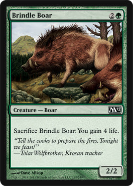 Brindle Boar (Magic 2012 Core Set) Light Play