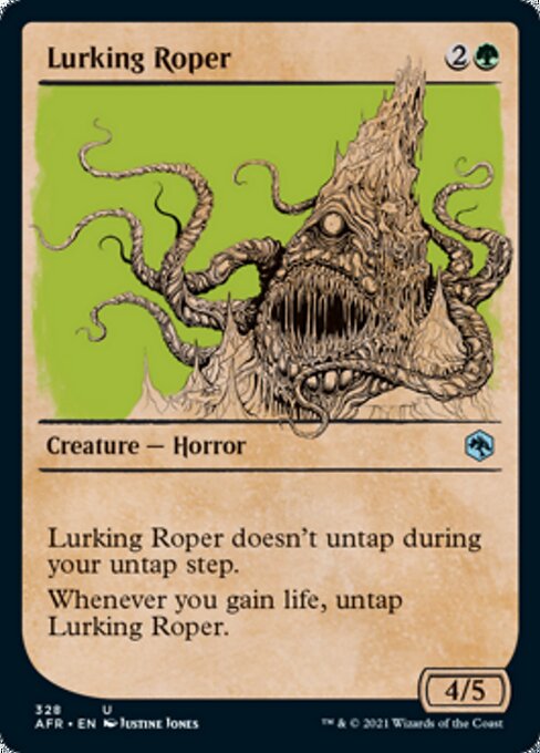 Lurking Roper (Showcase) (Adventures in the Forgotten Realms) Light Play Foil