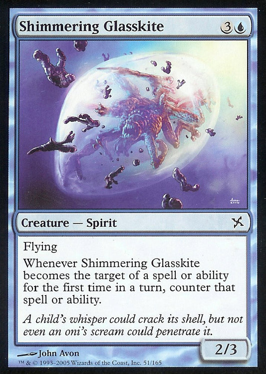 Shimmering Glasskite (Betrayers of Kamigawa) Light Play