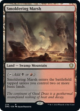 Smoldering Marsh (Commander: Dominaria United) Light Play