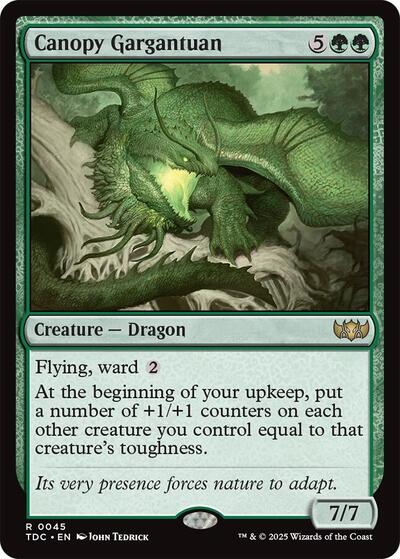 Canopy Gargantuan (Commander: Tarkir: Dragonstorm) Light Play
