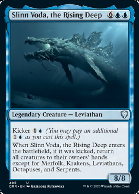 Slinn Voda, the Rising Deep (Commander 2020 Commander Legends) Light Play