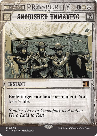 Anguished Unmaking (Outlaws of Thunder Junction: Breaking News) Light Play